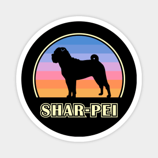 Chinese Shar-Pei Vintage Sunset Dog Magnet